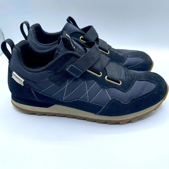 Merrell Brand Womens Dark Navy Blue Velcro Running Shoes - Picture 1 of 9